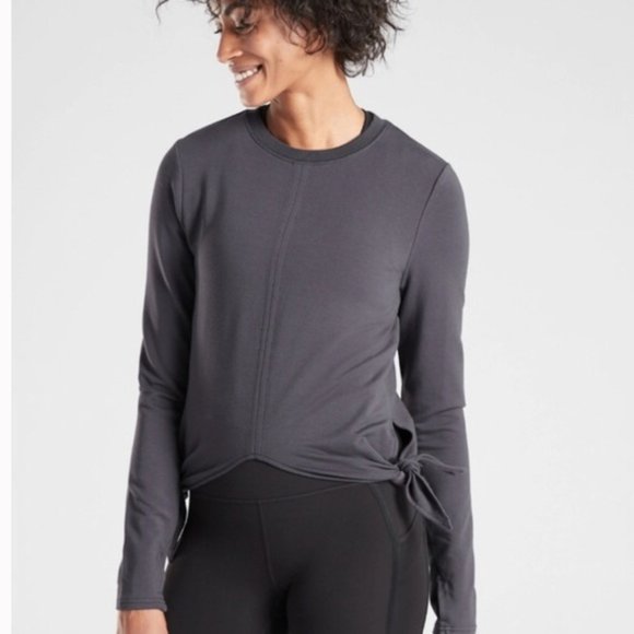 Athleta Samsara Side Tie Pull Over Sweatshirt Size Small - Picture 1 of 10